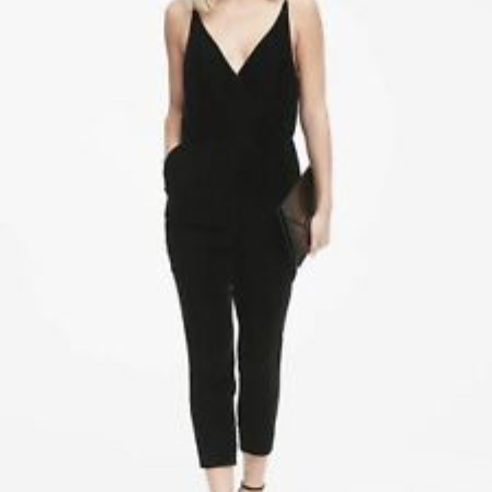 Banana Republic "Velvet Cropped Jumpsuit" NWOT